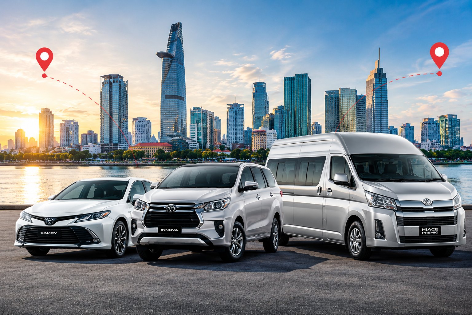 Private cars with driver in Vietnam